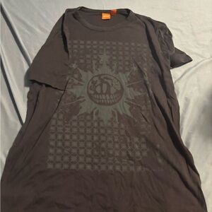 Hugo Boss Black Short-Sleeve Tee with Subtle Sun Graphic